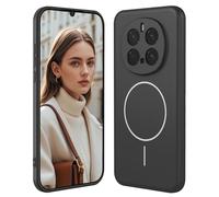 GOGME Coque en Silicone Liquide pour Huawei Honor Magic 7 Pro / Magic7 Pro avec Étui Élégant Et Housse Antichoc, Slim Cover Design, Compatible avec MagSafe - Noir