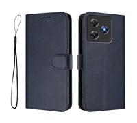 GOGME Coque Portefeuille Design Classique pour Blackview Wave 8/Blackview Wave 8C, Fermeture Magnétique RFID Bloquant, Etui Antichoc, Flip Housse avec Support - Bleu