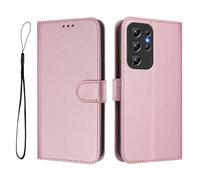 GOGME Coque Portefeuille Design Classique pour Oukitel C1 / C1 Pro, Fermeture Magnétique RFID Bloquant, Etui Antichoc, Flip Housse avec Support - Rose