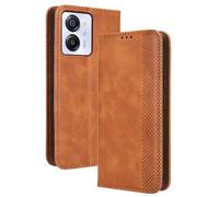 GOGME Coque pour Blackview Color 8 Etui, Housse Premium PU/TPU Portefeuille Protection Case ave [Magnétique] [Carte Fentes] [Stand Fonction]. Marron