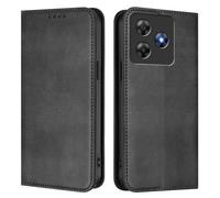 GOGME Coque pour Blackview Wave 8/Blackview Wave 8C, Étui Portefeuille en Cuir avec Protection RFID, Housse de Protection avec Support et Fentes pour Cartes - Noir