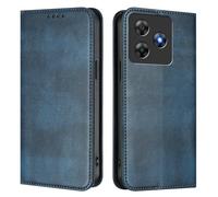 GOGME Coque pour Blackview Wave 8/Blackview Wave 8C, Étui Portefeuille en Cuir avec Protection RFID, Housse de Protection avec Support et Fentes pour Cartes - Bleu