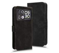GOGME Coque pour Cubot P90 Etui, Protection Housse Premium PU/TPU Cuir Flip Portefeuille ave [Magnétique] [Carte Fentes] [Stand Fonction], Noir