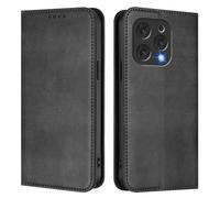 GOGME Coque pour Doogee N55 / N55 Pro / N55 Plus, Étui Portefeuille en Cuir avec Protection RFID, Housse de Protection avec Support et Fentes pour Cartes - Noir
