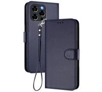 GOGME Coque pour DOOGEE Note 58 / Note 58 Pro, Étui Housse Portefeuille en Cuir Premium avec Fermeture Magnétique, Porte-Cartes, Support et Dragonne - Bleu