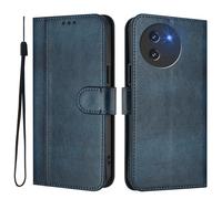 GOGME Coque pour DOOGEE Note 59 / Note 59 Pro - Étui en Cuir TPU Élégant avec Fonction Portefeuille, Fermeture Magnétique, Protection Complète Housse, Bleu