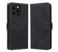 GOGME Coque pour DOOGEE Note 59 / Note 59 Pro, Étui Portefeuille en Cuir avec Fentes Cartes, RFID Housse de Protection Antichoc - Noir