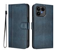 GOGME Coque pour Fairphone 6 - Étui en Cuir TPU Élégant avec Fonction Portefeuille, Fermeture Magnétique, Protection Complète Housse, Bleu