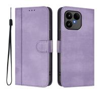 GOGME Coque pour Fairphone 6 - Étui en Cuir TPU Élégant avec Fonction Portefeuille, Fermeture Magnétique, Protection Complète Housse, Violet