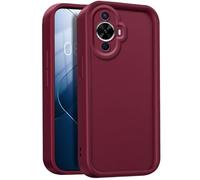 GOGME Coque pour Huawei Nova 12s, Housse de Protection Intégrale en Silicone TPU Doux, Étui Antichoc Anti-Poussière - Vin Rouge