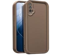 GOGME Coque pour Huawei Nova 5T, Housse de Protection Intégrale en Silicone TPU Doux, Étui Antichoc Anti-Poussière - Brun