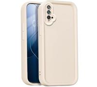 GOGME Coque pour Huawei Nova 5T, Housse de Protection Intégrale en Silicone TPU Doux, Étui Antichoc Anti-Poussière - Blanc