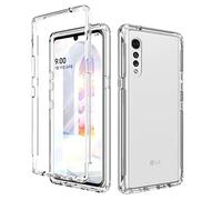 GOGME Coque pour LG Velvet 5G/4G, Full Body Protection Housse de Gradient Color Très Mince TPU Bumper Case Cover, Étui de Antichoc Silicone Souple pour LG Velvet 5G/4G, Blanc