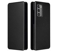 GOGME Coque pour LG Wing 5G Magnétique Portefeuille Etui, Antichoc Anti-Scratch PC Panneau + Protecteur Intérieur en TPU Aux Chocs Housse avec Carte Fentes/Anneau Stand. Noir