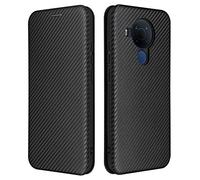 GOGME Coque pour Nokia 5.4 Magnétique Portefeuille Etui, Antichoc Anti-Scratch PC Panneau + Protecteur Intérieur en TPU Aux Chocs Housse avec Carte Fentes/Anneau Stand. Noir