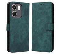 GOGME Coque pour Oppo A5X 4G / 5G, Étui Portefeuille en Cuir avec Fentes Cartes, RFID Housse de Protection Antichoc - Vert