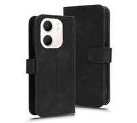 GOGME Coque pour Oppo A5X 4G / 5G Etui, Protection Housse Premium PU/TPU Cuir Flip Portefeuille ave [Magnétique] [Carte Fentes] [Stand Fonction], Noir