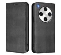 GOGME Coque pour Oppo Find X8 Pro, Étui Portefeuille en Cuir avec Protection RFID, Housse de Protection avec Support et Fentes pour Cartes - Noir