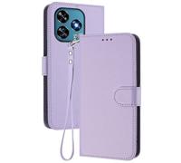 GOGME Coque pour Oukitel C51, Étui Housse Portefeuille en Cuir Premium avec Fermeture Magnétique, Porte-Cartes, Support et Dragonne - Violet Clair