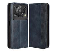 GOGME Coque pour Oukitel C60 / C60 Pro Etui, Housse Premium PU/TPU Portefeuille Protection Case ave [Magnétique] [Carte Fentes] [Stand Fonction]. Bleu