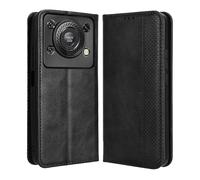GOGME Coque pour Oukitel C60 / C60 Pro Etui, Housse Premium PU/TPU Portefeuille Protection Case ave [Magnétique] [Carte Fentes] [Stand Fonction]. Noir