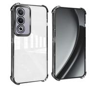GOGME Coque pour Realme 16 Pro 5G Coins Renforcés Étui avec Film Camera Housse/TPU Anti - Rayures Antichoc Souple Claire Design - Noir