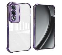 GOGME Coque pour Realme 16 Pro+ Plus 5G Coins Renforcés Étui avec Film Camera Housse/TPU Anti - Rayures Antichoc Souple Claire Design - Violet