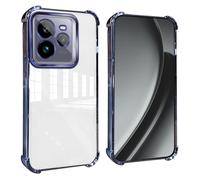 GOGME Coque pour Realme GT7 Pro/GT 7 Pro Coins Renforcés Étui avec Film Camera Housse/TPU Anti - Rayures Antichoc Souple Claire Design - Bleu