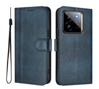 GOGME Coque pour Realme GT7 Pro/GT 7 Pro - Étui en Cuir TPU Élégant avec Fonction Portefeuille, Fermeture Magnétique, Protection Complète Housse, Bleu