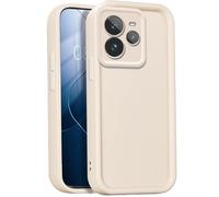 GOGME Coque pour Realme GT7 Pro/GT 7 Pro, Housse de Protection Intégrale en Silicone TPU Doux, Étui Antichoc Anti-Poussière - Blanc