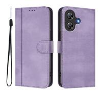 GOGME Coque pour Ulefone Note 21 - Étui en Cuir TPU Élégant avec Fonction Portefeuille, Fermeture Magnétique, Protection Complète Housse, Violet