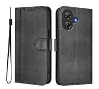GOGME Coque pour Ulefone Note 21 - Étui en Cuir TPU Élégant avec Fonction Portefeuille, Fermeture Magnétique, Protection Complète Housse, Noir