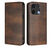GOGME Coque pour UMIDIGI Note 100 / Note 100A, Étui Portefeuille en Cuir avec Protection RFID, Housse de Protection avec Support et Fentes pour Cartes - Marron