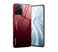 GOGME Coque pour Vivo Y01 (6.51"), Étui en Gradient Color Back Cover en Verre Trempé Résistant aux Rayures Case, Souple Silicone TPU Anti-Choc Housse(5)