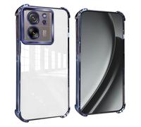 GOGME Coque pour Xiaomi 13T / 13T Pro Coins Renforcés Étui avec Film Camera Housse/TPU Anti - Rayures Antichoc Souple Claire Design - Bleu