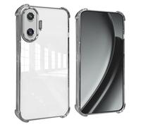 GOGME Coque pour Xiaomi Poco F7 5G Coins Renforcés Étui avec Film Camera Housse/TPU Anti - Rayures Antichoc Souple Claire Design - Argent