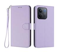 GOGME Coque pour Xiaomi Redmi 15C 4G, Étui Housse Portefeuille en Cuir Premium avec Fermeture Magnétique, Porte-Cartes, Support et Dragonne - Violet Clair