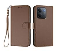 GOGME Coque pour Xiaomi Redmi 15C 4G, Étui Housse Portefeuille en Cuir Premium avec Fermeture Magnétique, Porte-Cartes, Support et Dragonne - Marron