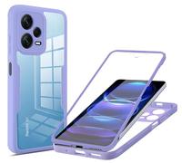 GOGME Coque pour Xiaomi Redmi Note 12 Pro+ Plus 5G - avec Protecteur d'Écran, Étui Antichoc, Housse Antichute, Résistant aux Rayures, Bumper Protection Élégante, Violet