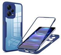 GOGME Coque pour Xiaomi Redmi Note 12 Pro+ Plus 5G - avec Protecteur d'Écran, Étui Antichoc, Housse Antichute, Résistant aux Rayures, Bumper Protection Élégante, Bleu