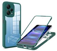 GOGME Coque pour Xiaomi Redmi Note 12 Pro+ Plus 5G - avec Protecteur d'Écran, Étui Antichoc, Housse Antichute, Résistant aux Rayures, Bumper Protection Élégante, Vert