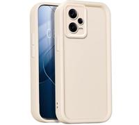 GOGME Coque pour Xiaomi Redmi Note 12 Pro+ Plus 5G, Housse de Protection Intégrale en Silicone TPU Doux, Étui Antichoc Anti-Poussière - Blanc