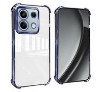 GOGME Coque pour Xiaomi Redmi Note 13 5G Coins Renforcés Étui avec Film Camera Housse/TPU Anti - Rayures Antichoc Souple Claire Design - Bleu