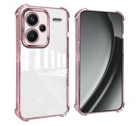 GOGME Coque pour Xiaomi Redmi Note 13 Pro+ Plus 5G Coins Renforcés Étui avec Film Camera Housse/TPU Anti - Rayures Antichoc Souple Claire Design - Rouge
