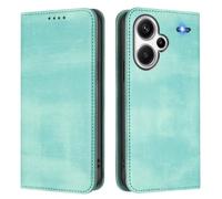 GOGME Coque pour Xiaomi Redmi Note 13 Pro+ Plus 5G, Étui Portefeuille en Cuir avec Protection RFID, Housse de Protection avec Support et Fentes pour Cartes - Vert Clair