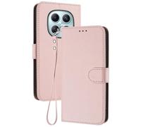 GOGME Coque pour Xiaomi Redmi Note 15 4G, Étui Housse Portefeuille en Cuir Premium avec Fermeture Magnétique, Porte-Cartes, Support et Dragonne - Rose