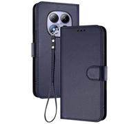 GOGME Coque pour Xiaomi Redmi Note 15 Pro 4G, Étui Housse Portefeuille en Cuir Premium avec Fermeture Magnétique, Porte-Cartes, Support et Dragonne - Bleu