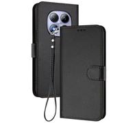 GOGME Coque pour Xiaomi Redmi Note 15 Pro 4G, Étui Housse Portefeuille en Cuir Premium avec Fermeture Magnétique, Porte-Cartes, Support et Dragonne - Noir