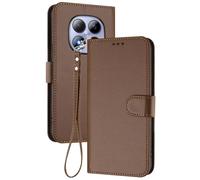 GOGME Coque pour Xiaomi Redmi Note 15 Pro 5G, Étui Housse Portefeuille en Cuir Premium avec Fermeture Magnétique, Porte-Cartes, Support et Dragonne - Marron