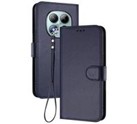 GOGME Coque pour Xiaomi Redmi Note 15 Pro+ Plus 5G, Étui Housse Portefeuille en Cuir Premium avec Fermeture Magnétique, Porte-Cartes, Support et Dragonne - Bleu